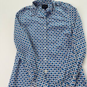 J. Crew women’s perfect long sleeve with bees and hearts, size 6.